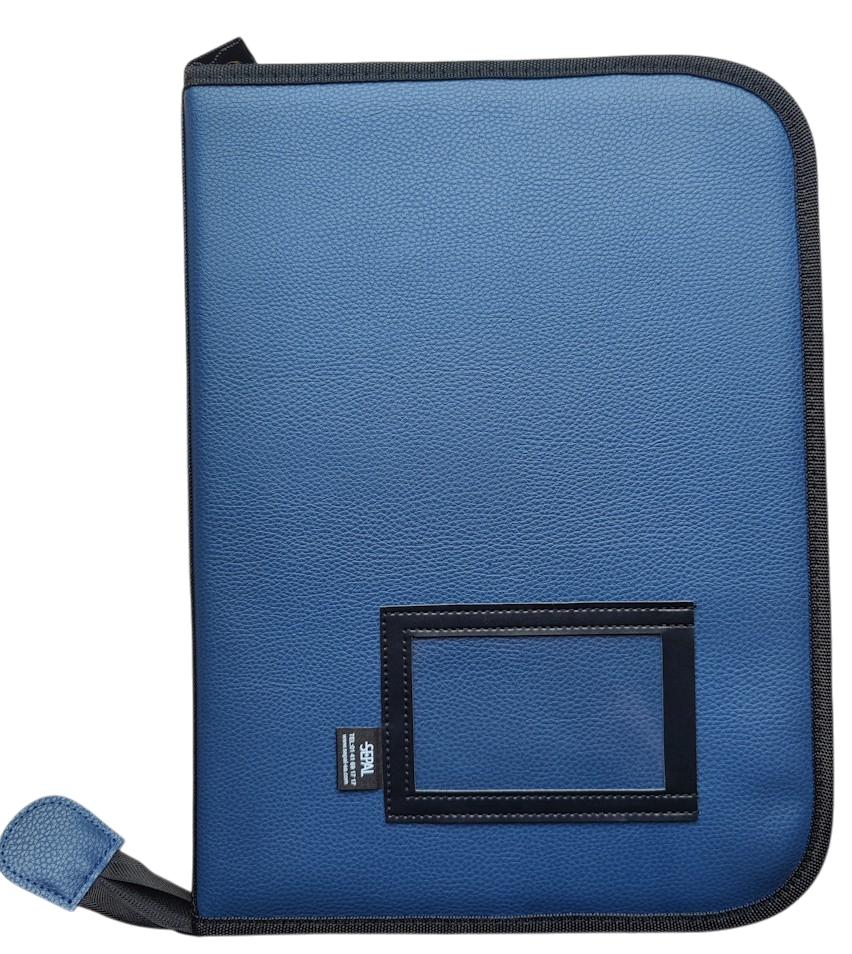 Porte document véhicule A4 simili cuir face avant