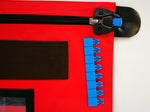 scellé flèche barrette bleue