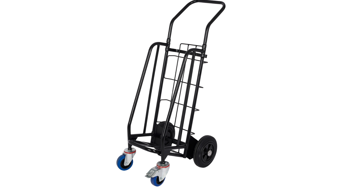 CHARIOT PLIABLE DISTRIBUTION - 1 PILE - 4 ROUES