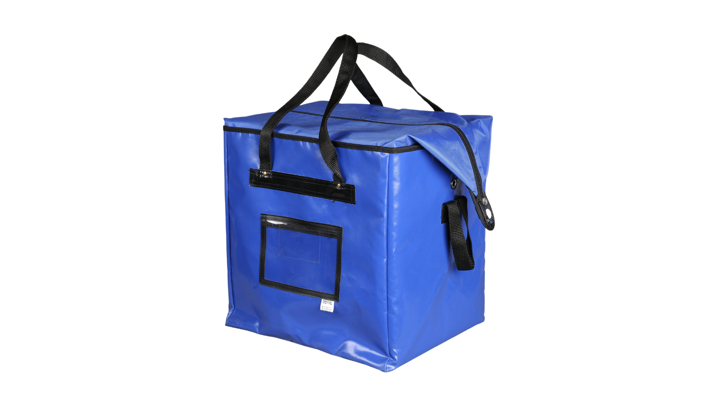 Sac messager bleu SEPAL vue fermée 