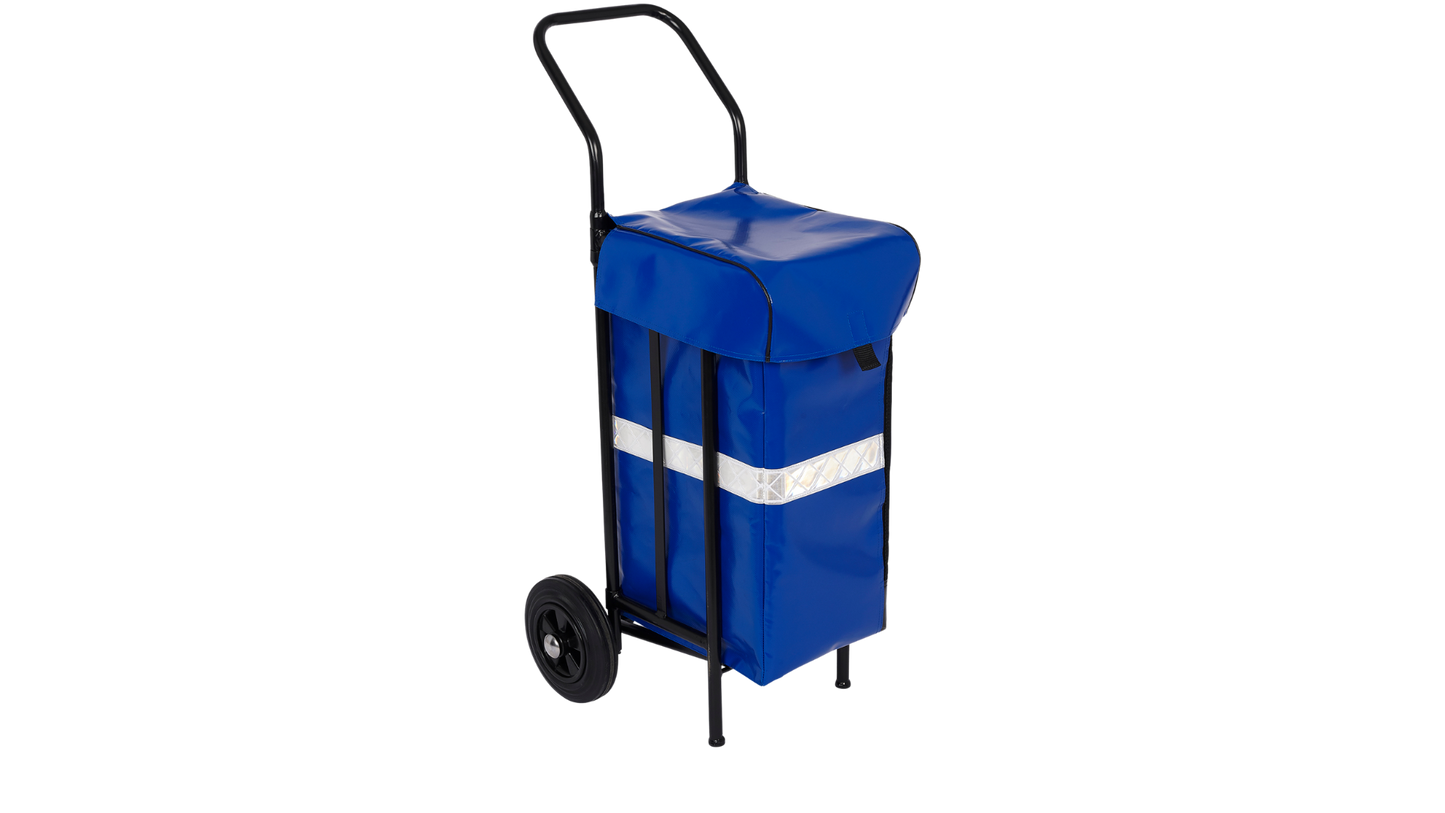 CHARIOT PLIABLE DISTRIBUTION - 1 PILE - 2 ROUES