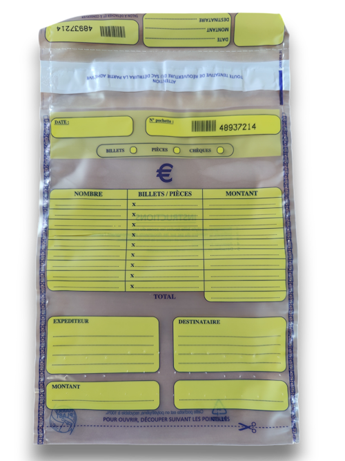 enveloppe sécurisée pour monnaie à usage unique