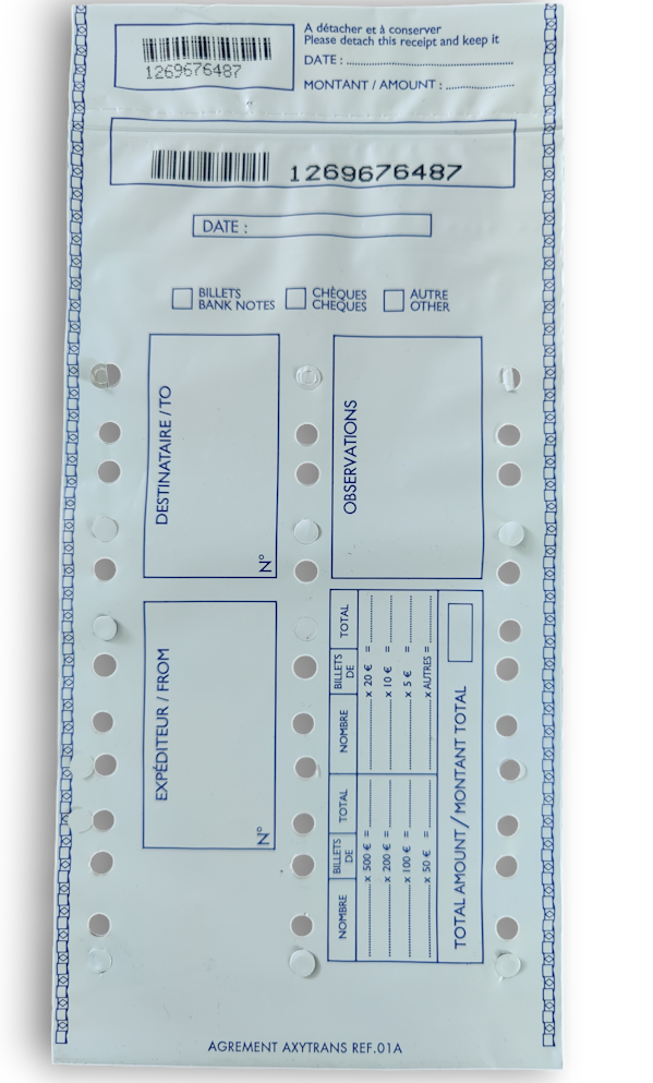 enveloppe billets sécurisée Axytrans 01A
