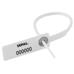 Scellé de sécurité AIRSEAL vue de face blanc