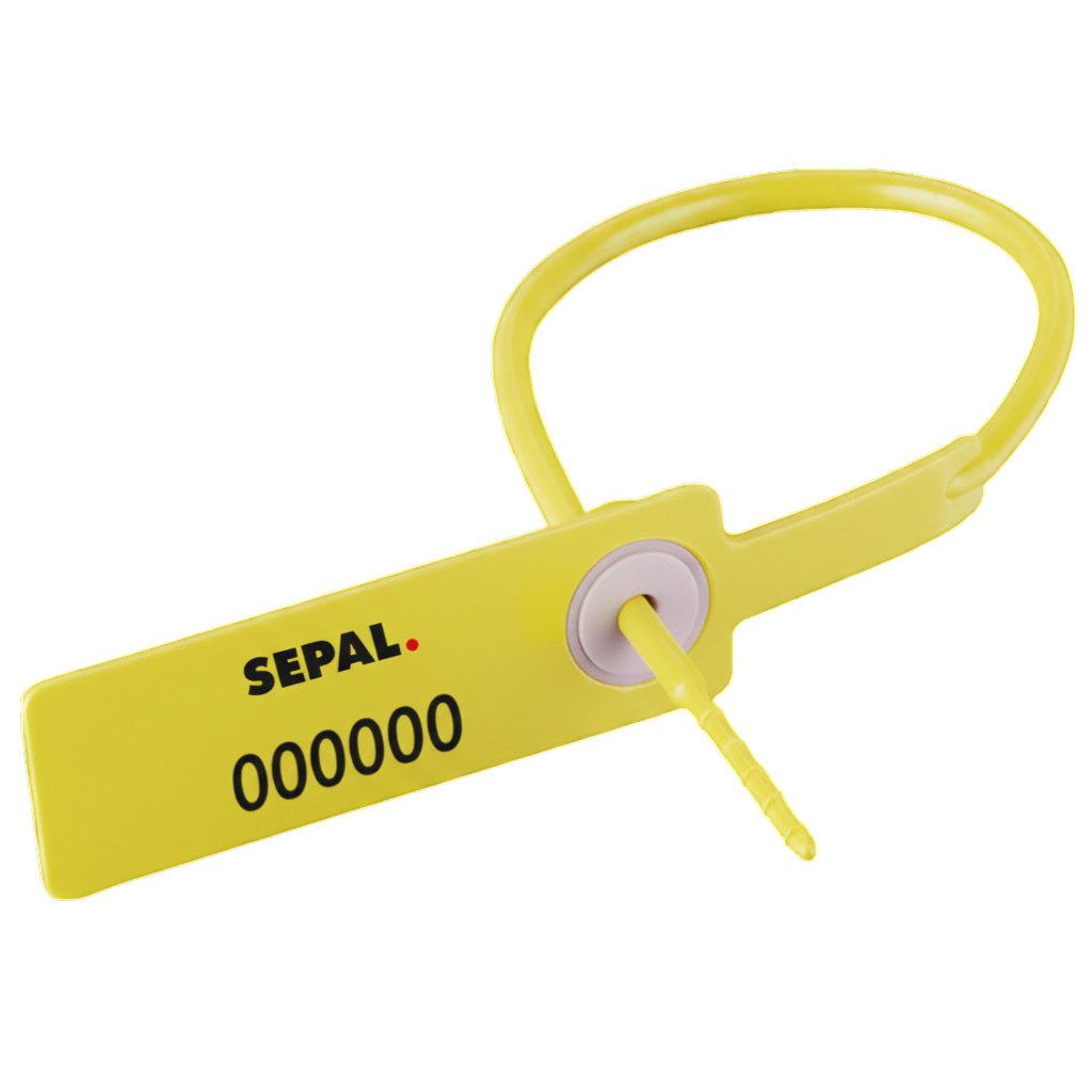 Scellé de sécurité AIRSEAL vue de face jaune