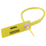 Scellé de sécurité AIRSEAL vue de face jaune