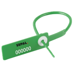 Scellé de sécurité AIRSEAL vue de face vert