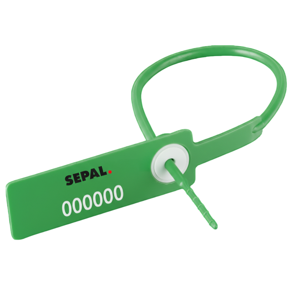 Scellé de sécurité AIRSEAL vue de face vert