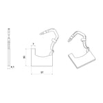 Scellé de sécurité plastique autobloquant schéma