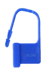 Scellé de sécurité plastique autobloquant bleu