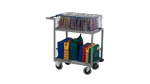 Chariot courrier 3 paniers gros volume professionnel SEPAL