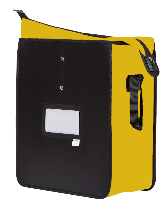 Sac Courrier Clic Clac pour le Tri en Case jaune