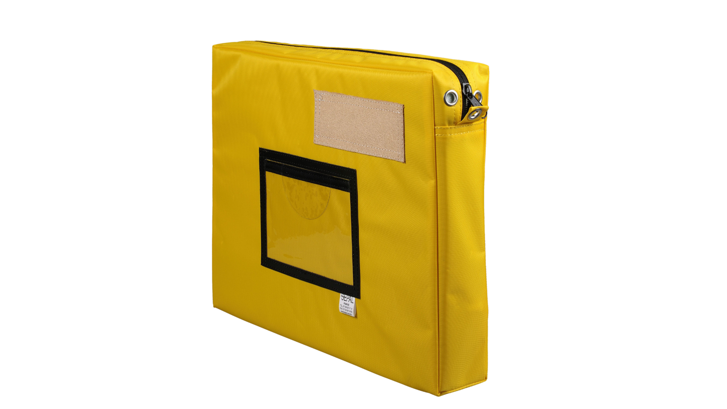 Sacoche courrier 50mm détail matériau résistant
