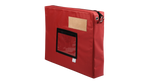 pochette navette liaison courrier 50mm vue d'angle avec basane