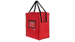 Sacoche transport courrier vue de face rouge