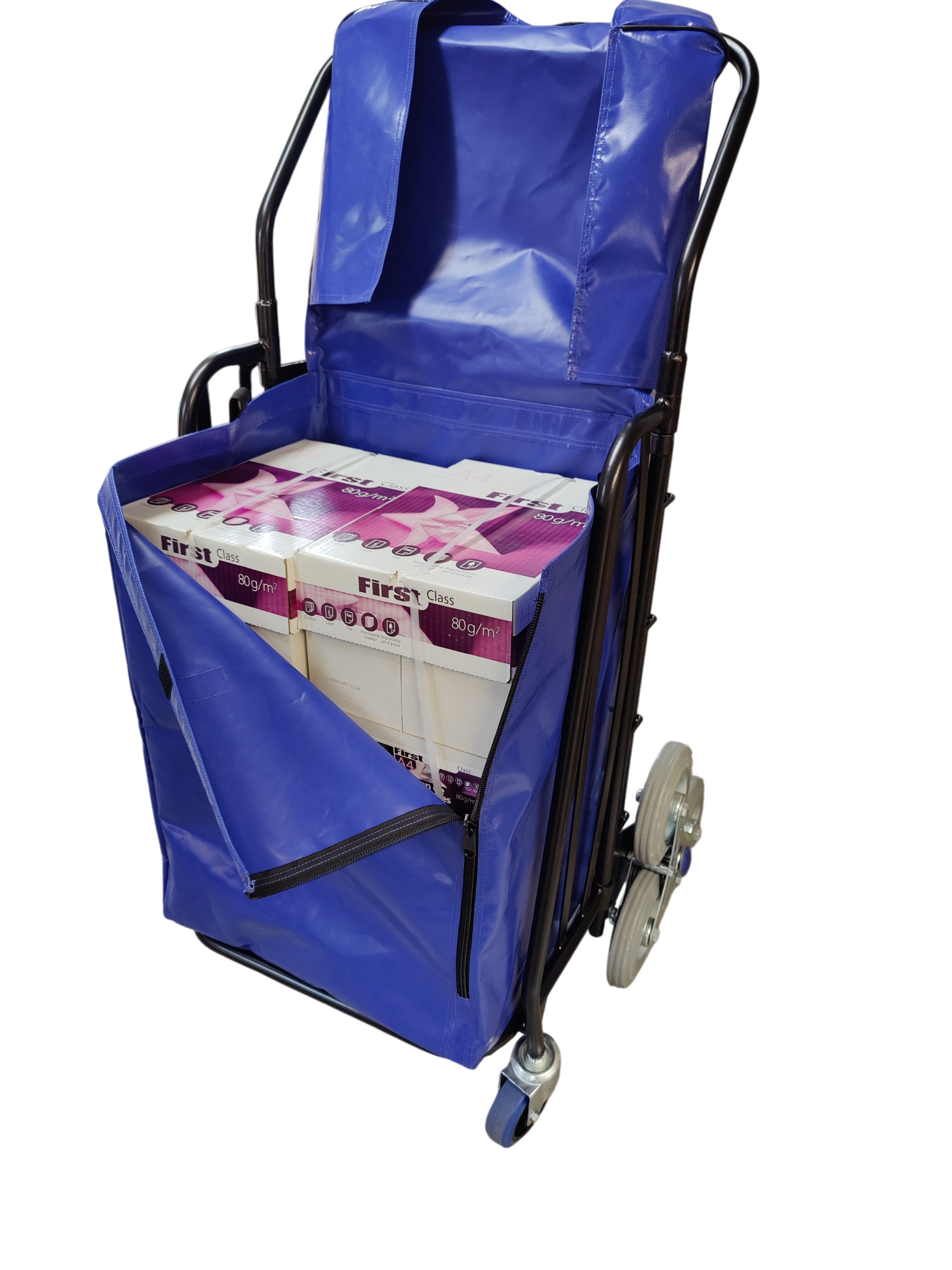 CHARIOT PLIABLE DISTRIBUTION PUBLICITE ROUES ETOILES