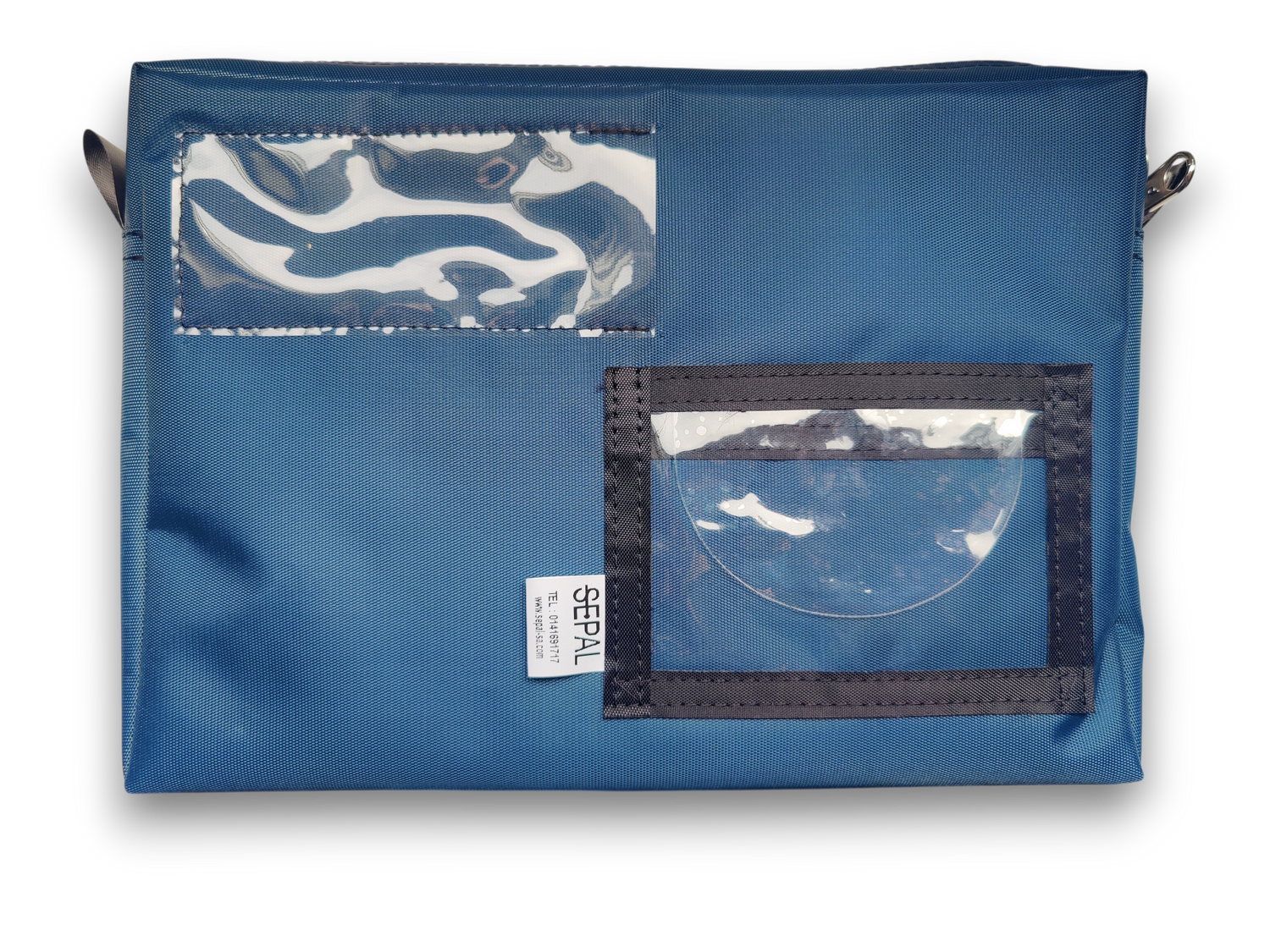 sacoche cashbag monnaie et valeurs bleu marine