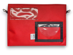 pochette cashbagespèces et valeurs rouge