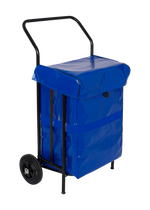 Chariot distribution publicite 2 piles 2 roues avec housse